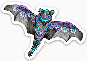 Bat - Purple Sticker