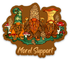 Gnome - Mushroom Gnomes + Morel Support