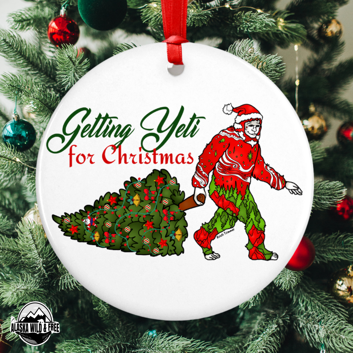 Yeti Ornament  Seltzer Goods