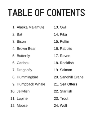 Alaska's Wild Animals for Little Explorers Coloring Book
