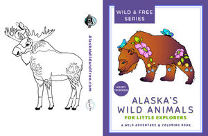 Alaska's Wild Animals for Little Explorers Coloring Book