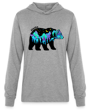 Hoodie - Long Sleeve Hoodie Shirt - Big Dipper Bear + Alaska