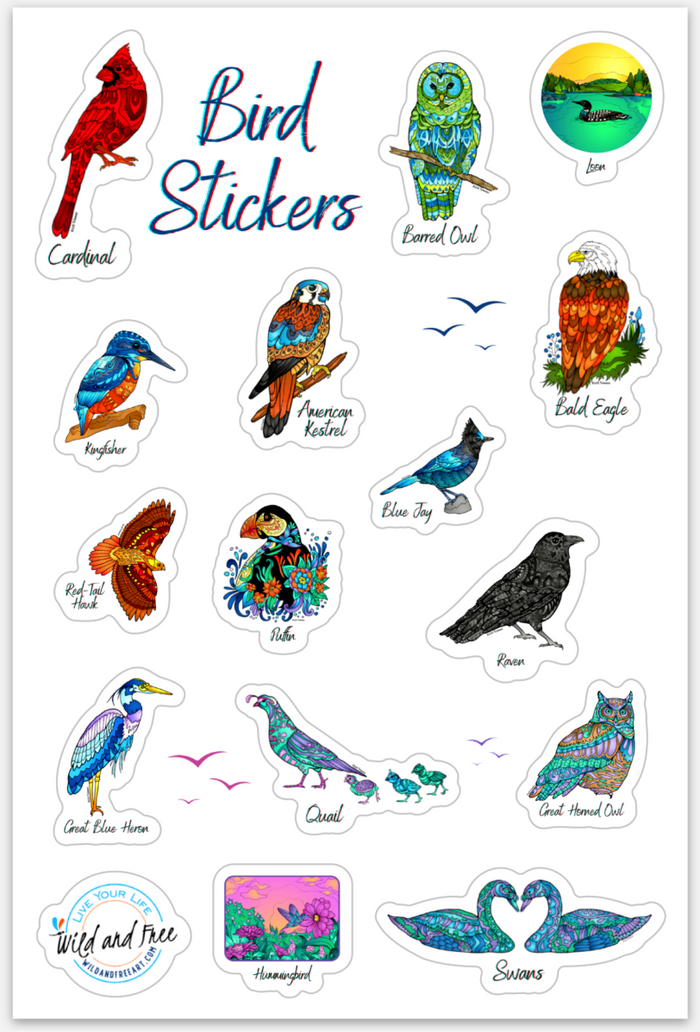 Bird Sticker Sheet