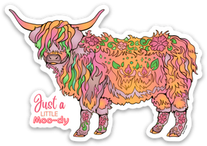 Cow - Highland Cow + Just a Little Moody