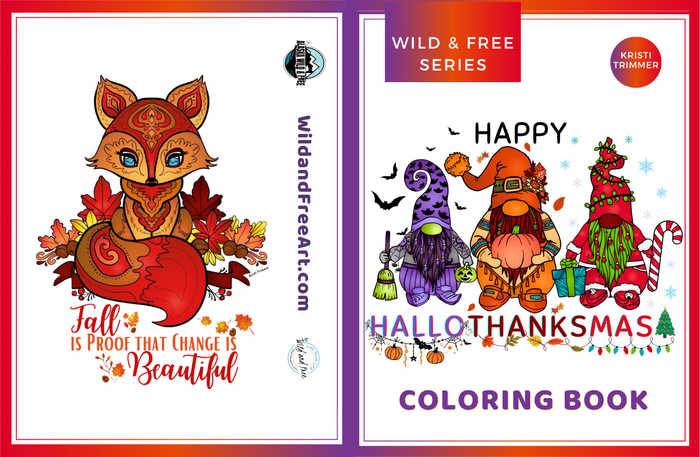 Books - Happy HalloThanksMas Coloring Book