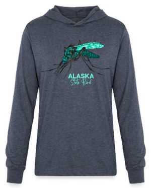 Hoodie - Long Sleeve Hoodie Shirt - Alaska State Bird