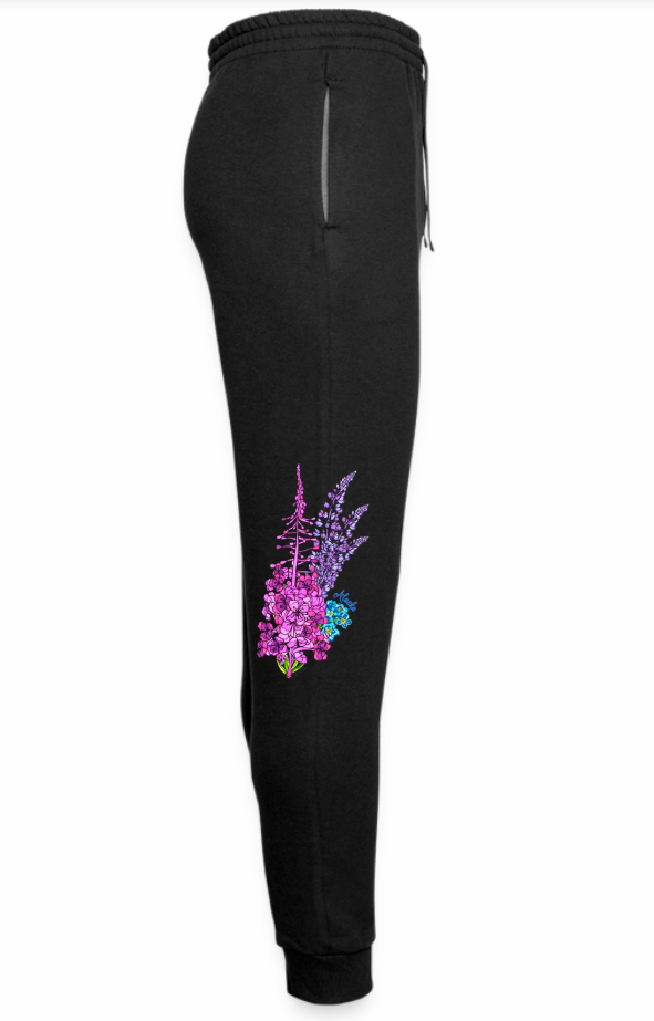 [GRAVER]★ZIPPERED LEGIC FLOWER BEAR JOGGER PANTS Larry Animal Print Jogger Pant – Be You Boutique