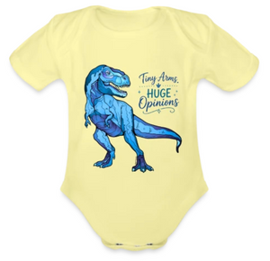 Onesie - T-Rex + Tiny Arms - Yellow