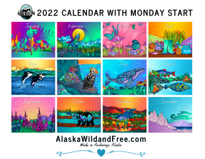 Calendar - 2022 with Sunday Start Wall Calendar