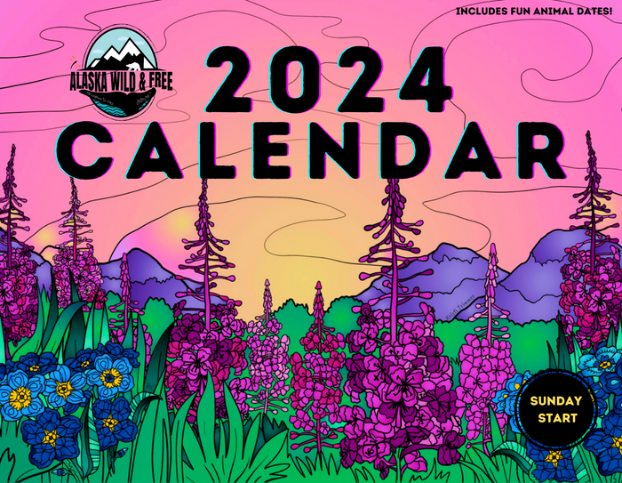 Calendar - 2024 with Sunday Start Wall Calendar