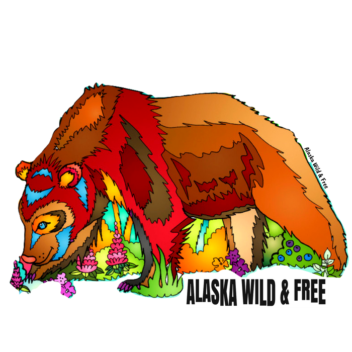 Bear - Alaska Wild & Free Bear Magnet