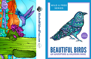 Book - Beautiful Birds: Wild & Free Birds Adventure & Coloring Book