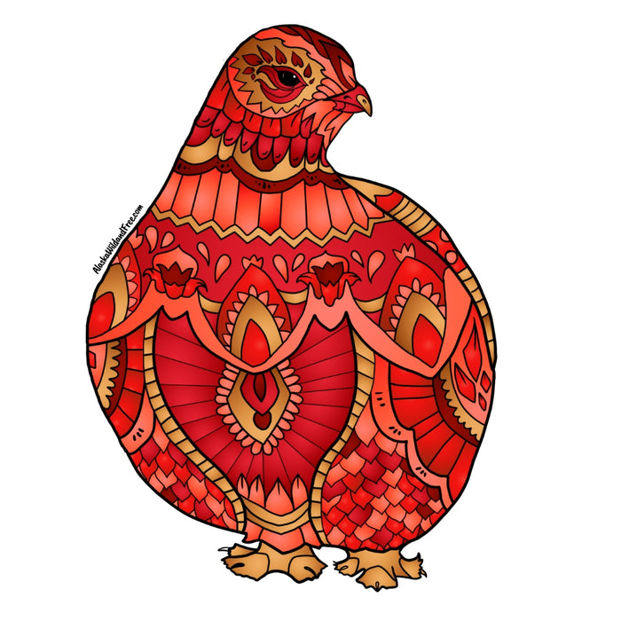 Bird - Ptarmigan - Red