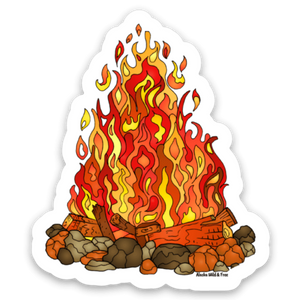 Campfire Sticker