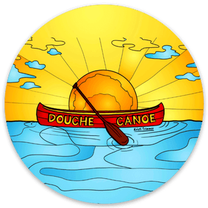 Camping - Douche Canoe Sticker