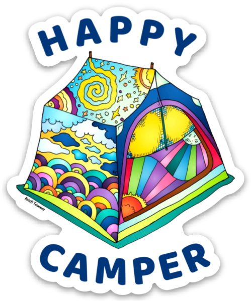 happy camper tent Camping