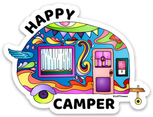 Camping - Happy Camper Sticker