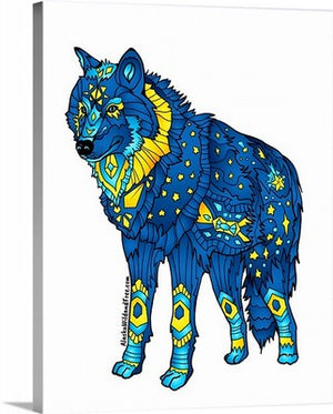 Canvas - Blue Wolf