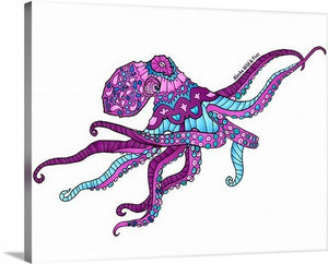 Canvas - Pink Octopus