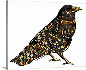 Canvas - Black & Gold Raven