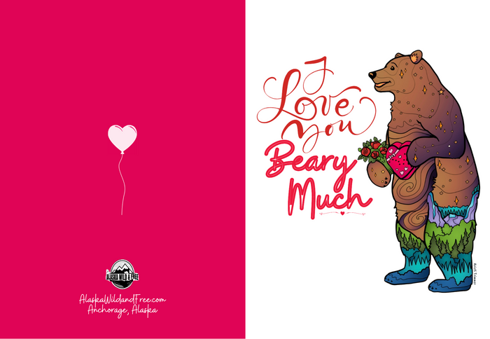 Greeting Card - I Love You Beary Much Valentine's Day Card