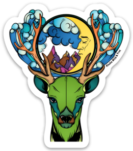 Caribou - Dreaming Caribou Sticker