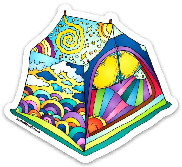Tent - Dreaming Tent Magnet