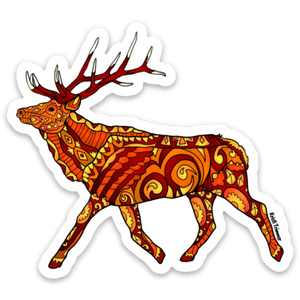 Elk - Brown Sticker