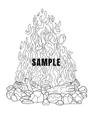 Book - Alaska Camping: An Arctic Adventure & Coloring Book