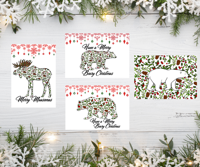 Greeting Card Set - Holly Berry Collection