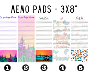 Memo Pads - 3x8"