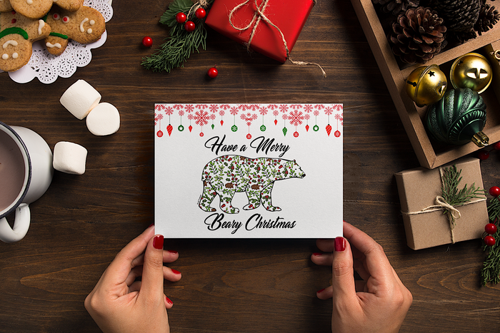 Greeting Card - Polar Bear - Have a Merry Beary Christmas