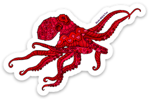 Octopus - Red Sticker