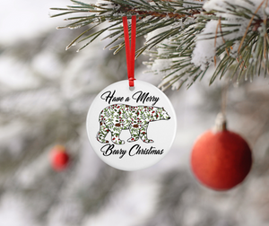 Ornament - Polar Bear Merry Beary Christmas