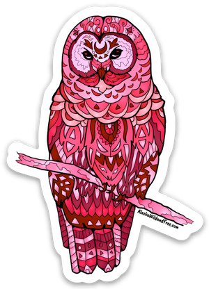 Bird - Pink Snowy Owl