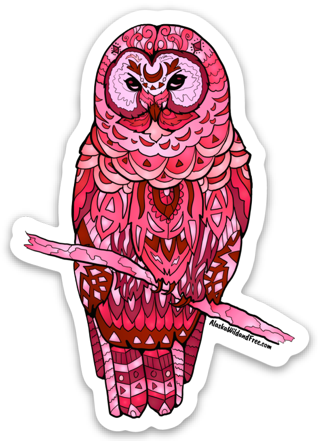 Bird - Pink Snowy Owl
