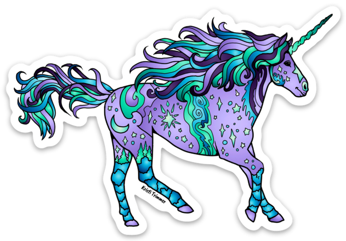 Unicorn - Purple Sticker