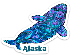 Whale - Blue & Purple Beluga Whale - Alaska