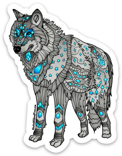 Silver Wolf Drawing