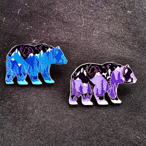 Bear - Limited Edition Majestic Purple Mountain Bear Pin