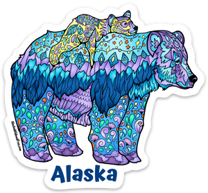 Bear - Mama Bear - Alaska Magnet